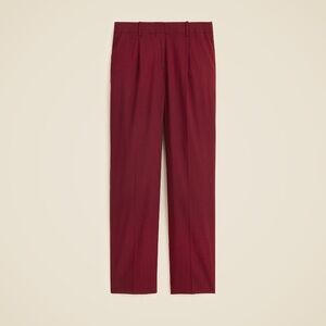 (Size 16) NWT J. Crew Pleated tapered pant in Italian gauzy wool blend